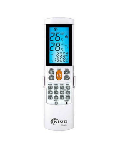 NIMO Thermostat for Air Conditioner: Programmable, LCD Display, Remote Control
