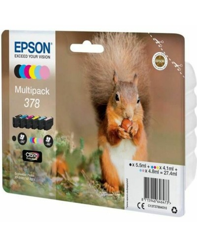 Cartuccia ad Inchiostro Originale Epson Multipack 378 Giallo Nero Ciano Magenta