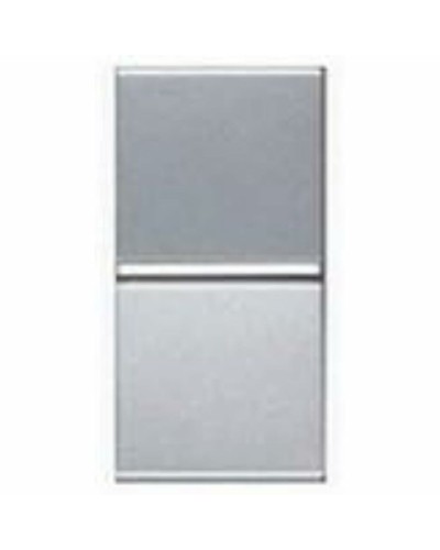 Interruptor de pared blanco de 2 funciones - Iluminación y enchufes - Negro y blanco.
