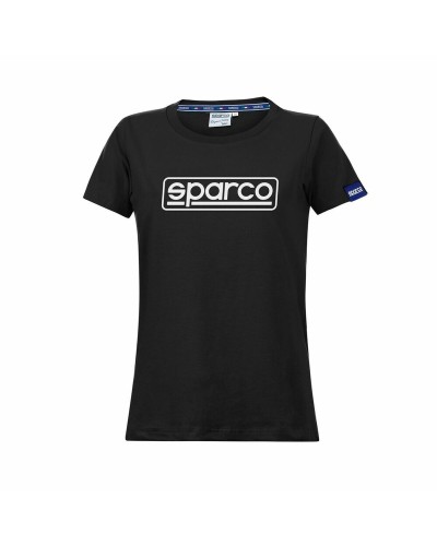 Naisten T-paita Sparco S01325NR2M Musta (M)