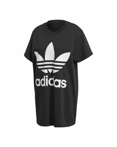 Naisten T-paita Adidas Trefoil Musta
