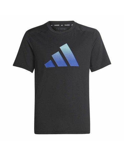 Adidas Icons Black Kids T-Shirt - Short Sleeve Sportswear
