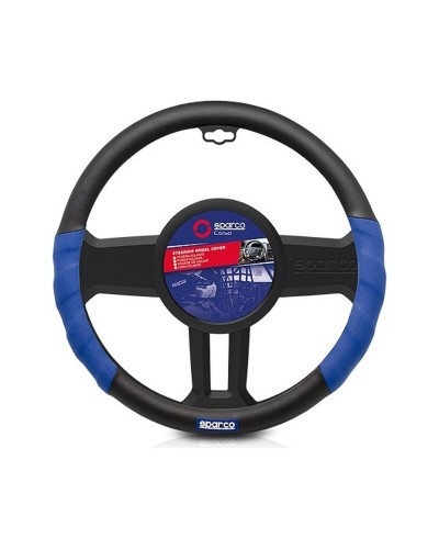 Funda de volante Sparco SPC1100L - Universal Ø 37-39cm - Negro/Gris - Excelente Agarre
