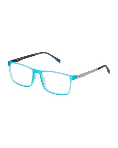 Police VPL258M: Occhiali Uomo Azzurro/Grigio, Montatura 54mm - Design Moderno
