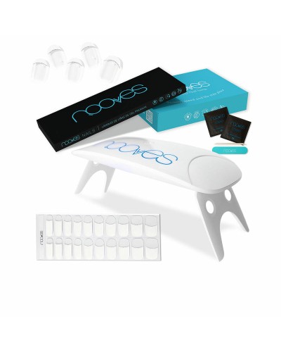 Manikyrset Nooves Premium Nagelgeléark Fransk manikyr 5 Delar