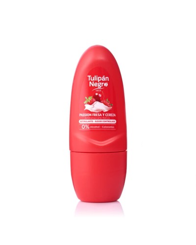 Deodorant Roller Tulipán Negro Passion Fresa y Cereza 50 ml