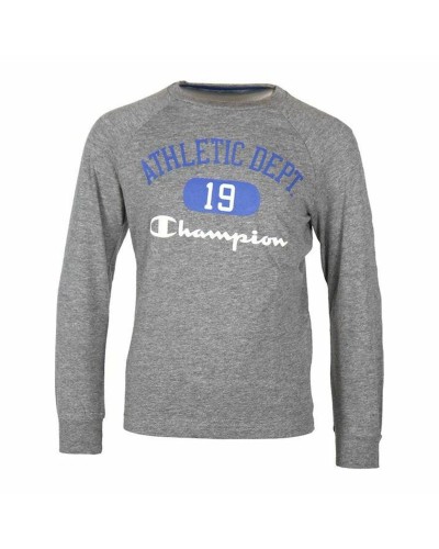 Champion Langarmshirt für Kinder, hellgrau - Sportliche Baumwolle
