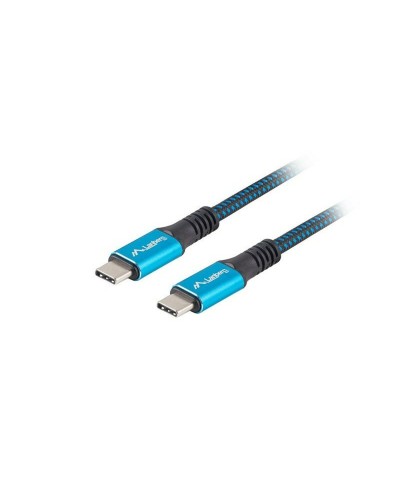 Kabel USB C Lanberg Blå 50 cm