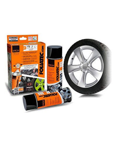 Foliatec Liquid Rubber Car Silver 400ml (2pcs) - Protective and Paintable
