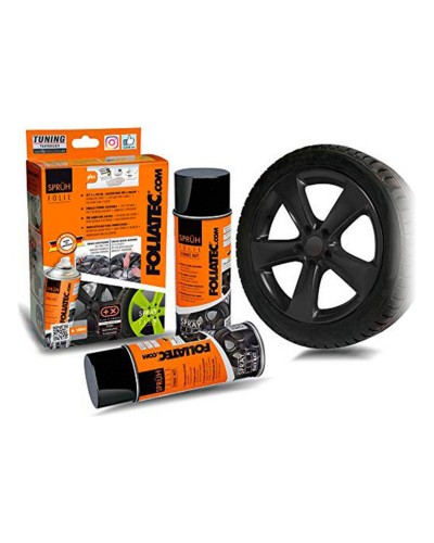 Foliatec Goma Líquida Negro Mate 400ml (2 unidades) - Pintura para Coche Removible
