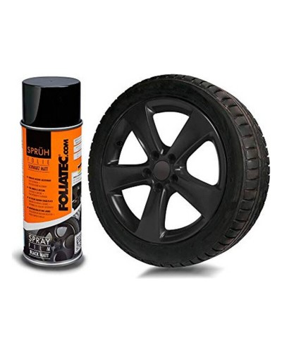 Foliatec Goma Líquida Auto Negro Mate 150ml - Pintura en Spray Removible
