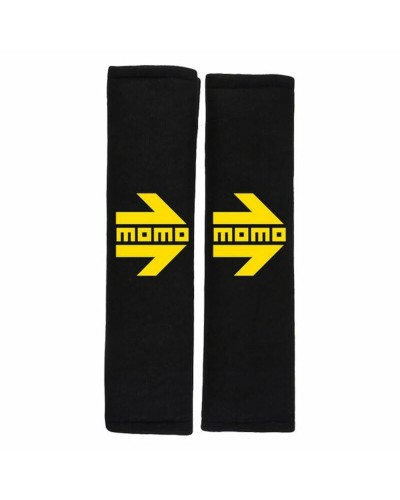 Momo SHP001B Sicherheitsgurtpolster - Schwarz (Paar) - Autokomfort
