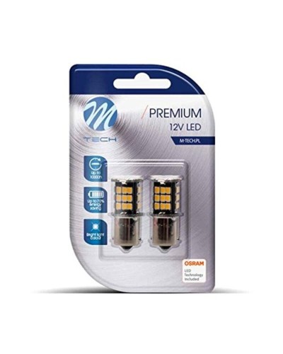 Lampadina LED M-Tech T4W 12V - Luce Bianca Fredda - Auto/Moto
