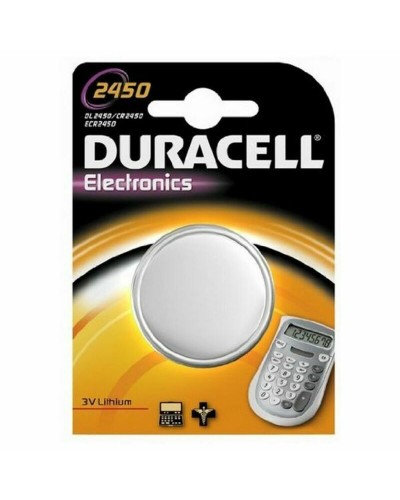 Duracell 2450 Pila de Botón de Litio 3V - Larga Duración para Dispositivos
