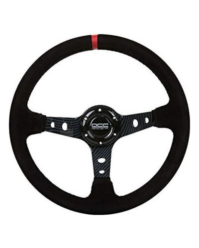 Kilpaohjauspyörä OCC Motorsport Musta Musta/Punainen Ø 35 cm