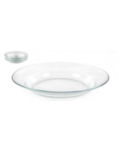 Piatto Fondo Duralex Lys, 23x23x3,3 cm, Resistente, Lavabile in Lavastoviglie, Elegante