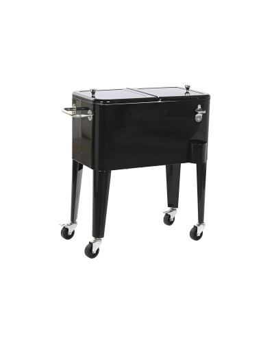 Portable Fridge DKD Home Decor 56L - Black, Steel & Aluminum - 74x43x83cm
