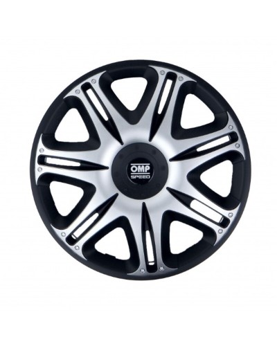 OMP Ghost Speed - Enjoliveurs 15" Argent/Noir - Tuning Auto
