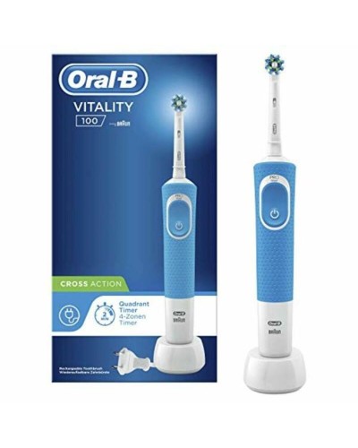 Electric Toothbrush + Replacement Oral-B D100 VITALITY (1)