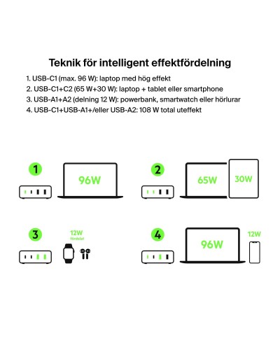 Laptop oplader Belkin WCH010VFBK Zwart
