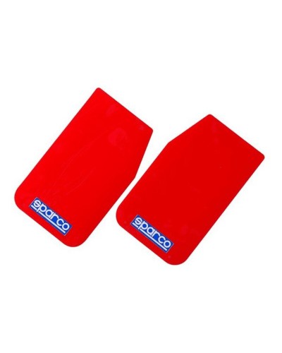 Sparco Bavettes Roues Rouges, Universelles, Jeu de 2 Pièces - Voiture Rallye
