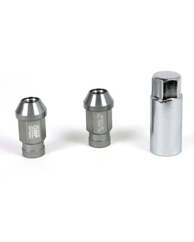 Set Skruv OMP 7075 Antracitgrå 20 uds M14 x 1,25