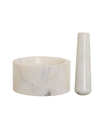 Mortier de cuisine Home ESPRIT Marbre 12,5 x 12,5 x 6,5 cm