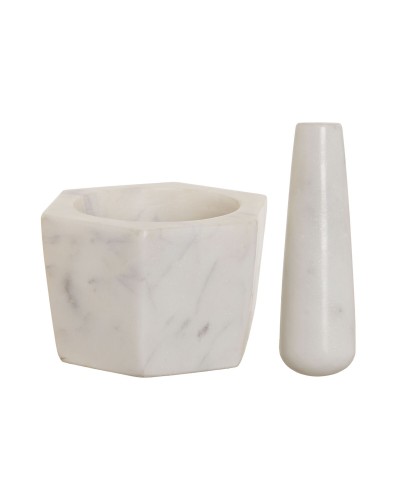 Mortaio da cucina Home ESPRIT Marmo 12,5 x 12,5 x 8 cm