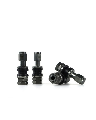 OMP Anthracite Aluminum Valve - 4 Piece Set - Car Spare Part

