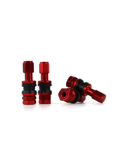 OMP Aluminum Valve Red - Set of 4 Pcs - Sporty Car Tuning
