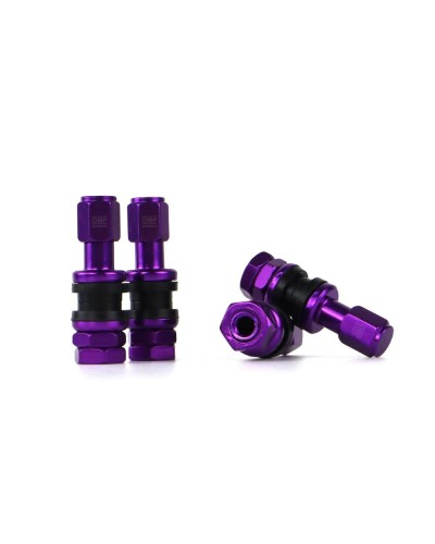 OMP Válvulas Aluminio Violeta - Set de 4 Piezas Tuning Coche
