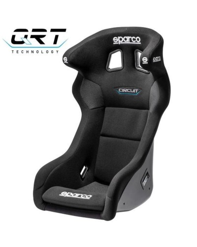 Sparco Circuit QRT Sedile Auto Nero - Omologato FIA 8855-1999 Leggero
