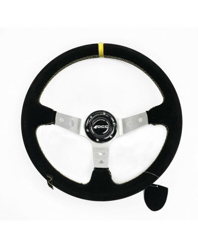 OCC Motorsport Volant Racing Noir Ø 35cm Daim - Conduite Sportive
