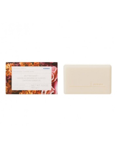 Korres Seifenstück Sea Lavender Butter 150g - Feuchtigkeitsspendend & Duftend
