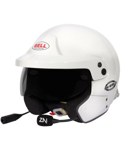 Bell MAG-10 RALLY SPORT Casco de Coche - Blanco, Ideal para Rally
