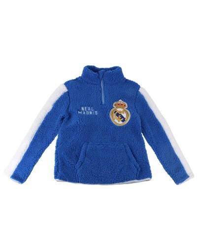 Felpa con Cappuccio da Bambina Real Madrid C.F. Azzurro