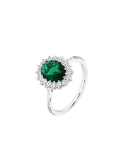 Bague Femme Lotus LP3459-3/316 Vert Argenté 16