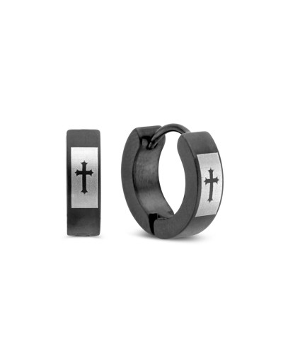 Earrings Frank 1967 7FE-0002 Black Men