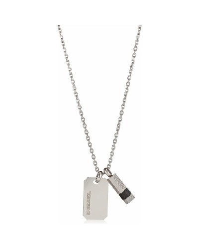 Ketting Heren Diesel DX1156040 Zilverkleurig