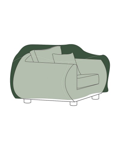 Altadex Sofabezug Grün 130x90x70cm, Weiches und Bequemes Polyester für 2-Sitzer Sofa
