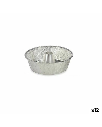 Aluminium Einweg-Backformen | 25 x 7,7 x 25 cm | Ideal für Flan (12 Stück)
