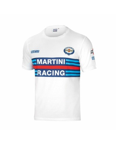 Sparco Camiseta MARTINI RACING L Blanca - Manga Corta Hombre Motorsport
