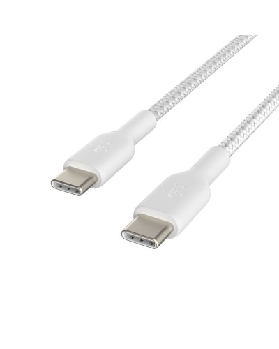 Belkin Câble USB-C 1m Blanc - Charge Rapide et Transfert de Données
