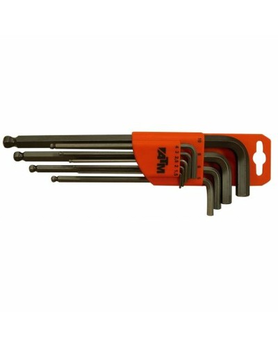 Allen Key Set ATM 1,5 - 10 mm Hexagonal Allen Key Set 9 Pieces (9Units)