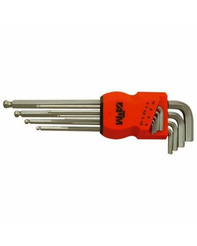 Allen Key Set ATM 1,5 - 10 mm Hexagonal Allen Key Set Extra long 9 Pieces (9Units)