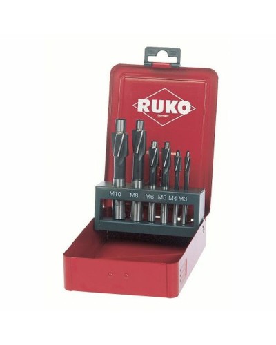 Senker-Set (Senker) RUKO Hochgeschwindigkeitsstahl (HSS) DIN 373 6 Stücke