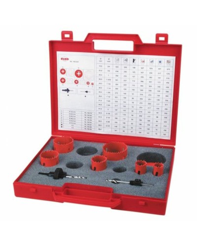 Set de couronnes de forage RUKO 106301 Acier rapide (AR) 8 Pièces
