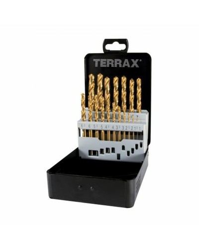 Satz Bohrer TERRAX Etüie DIN 338 25 Stücke (25 Stück)