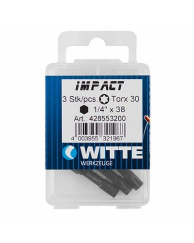 Juego de puntas WITTE Torx TX 20 3 Unidades 3 Piezas