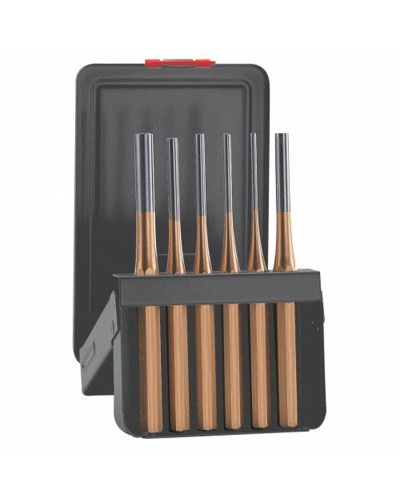 Set of cylindrical pin punches ATM Golden 6 Pieces